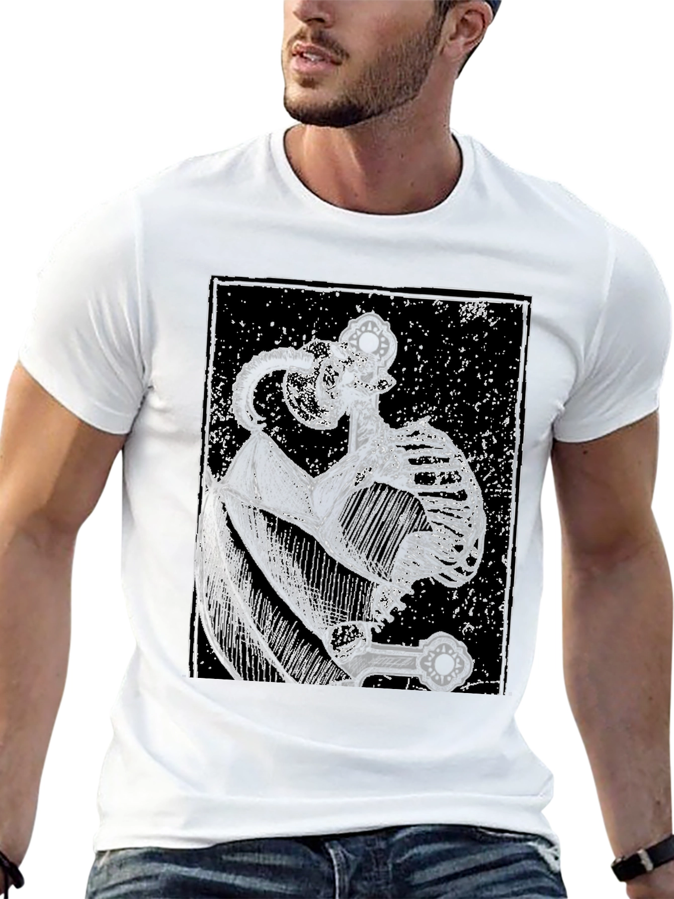 Dark Knight Sword T-Shirt - Gothic Style