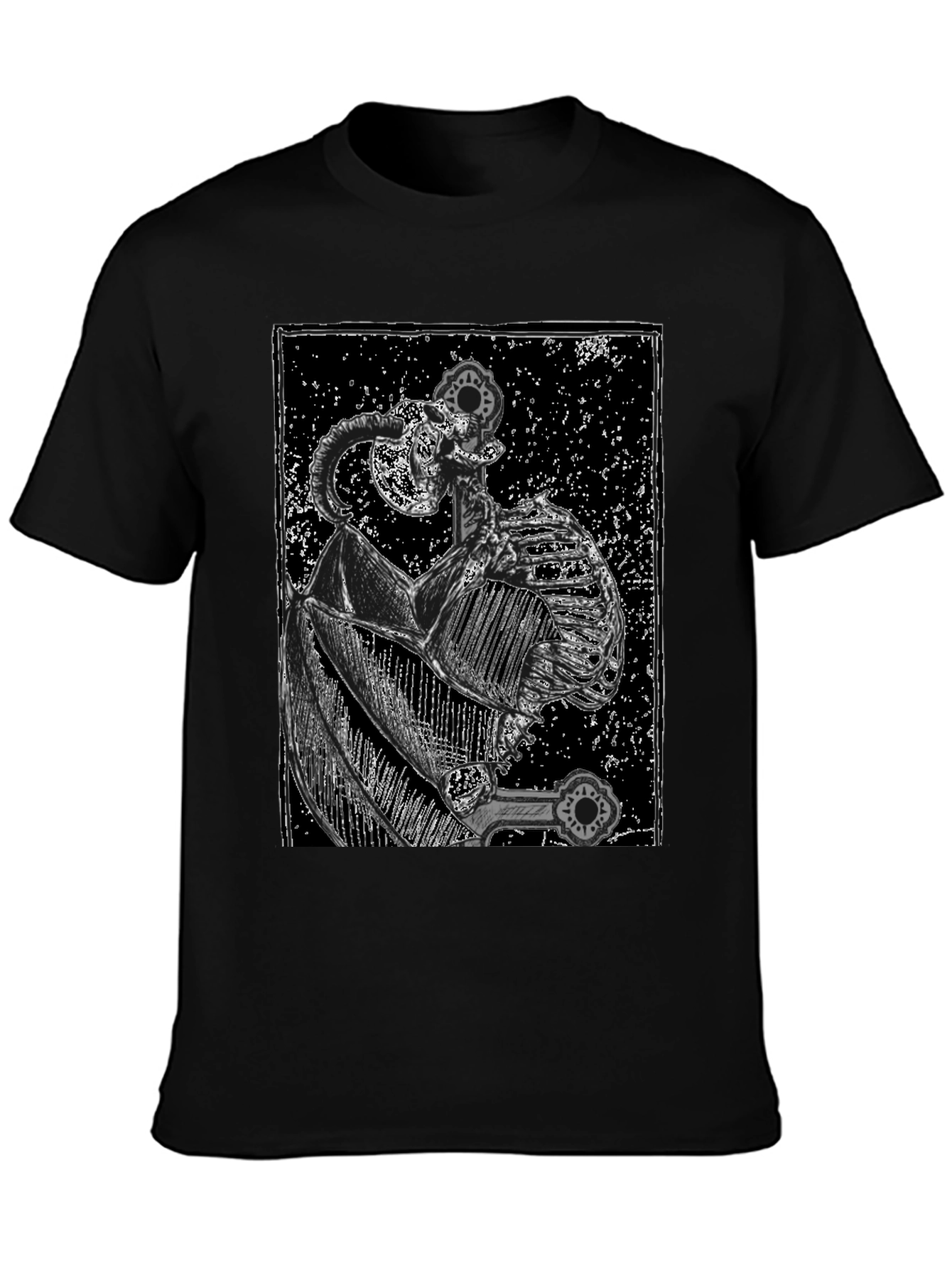 Dark Knight Sword T-Shirt - Gothic Style