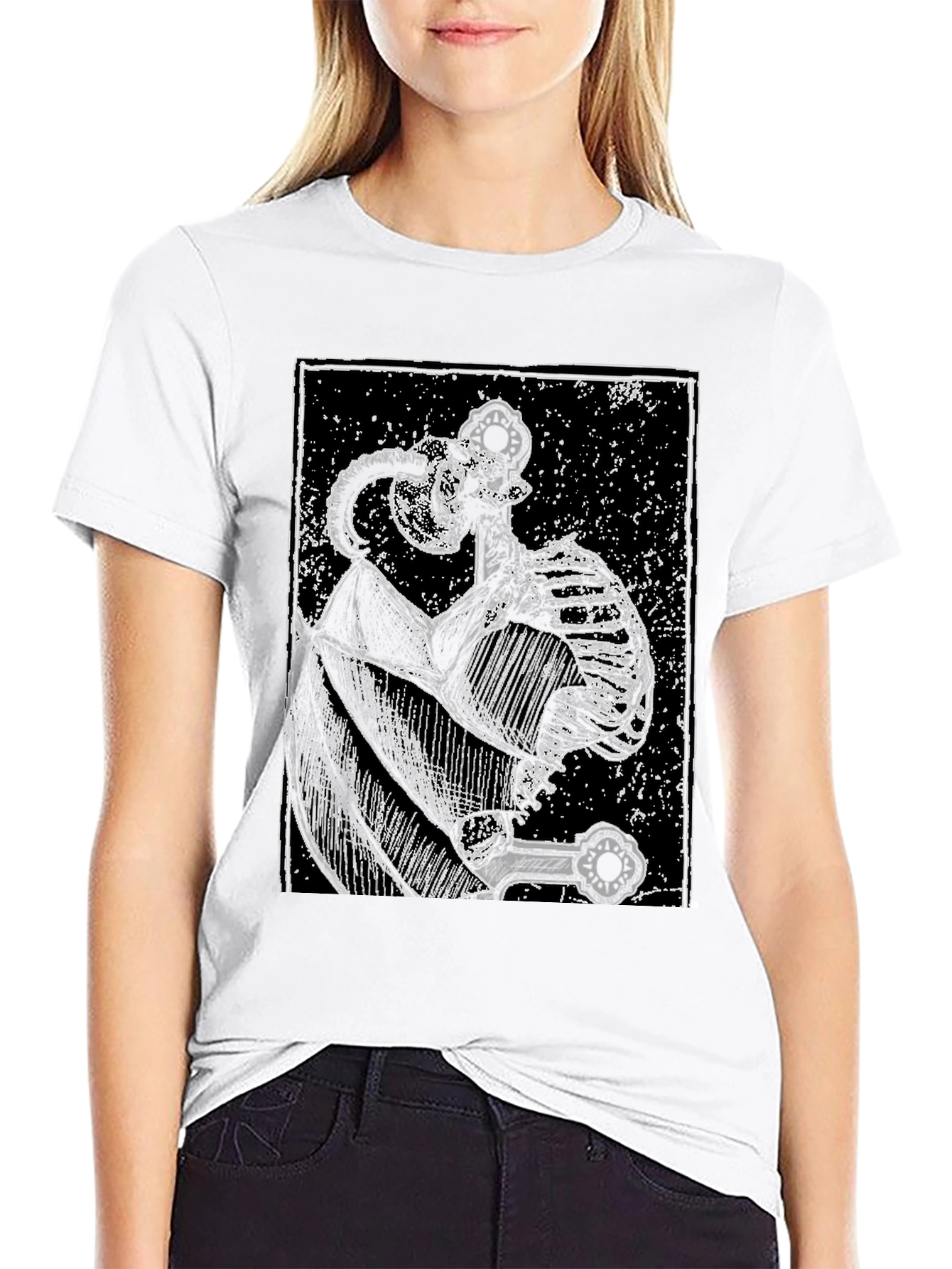Dark Knight Sword T-Shirt - Gothic Style