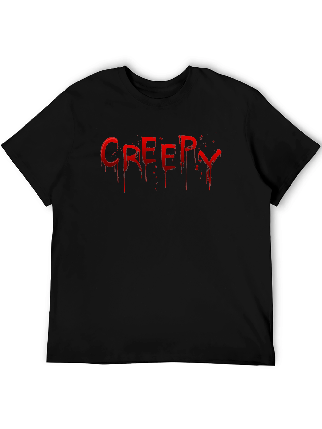Creepy Drip Graphic T-Shirt - Black