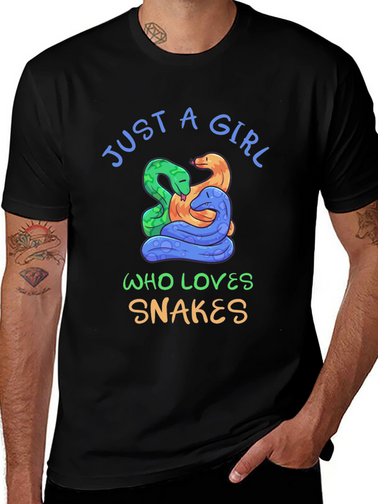 Just A Girl Who Loves Snakes T-Shirt