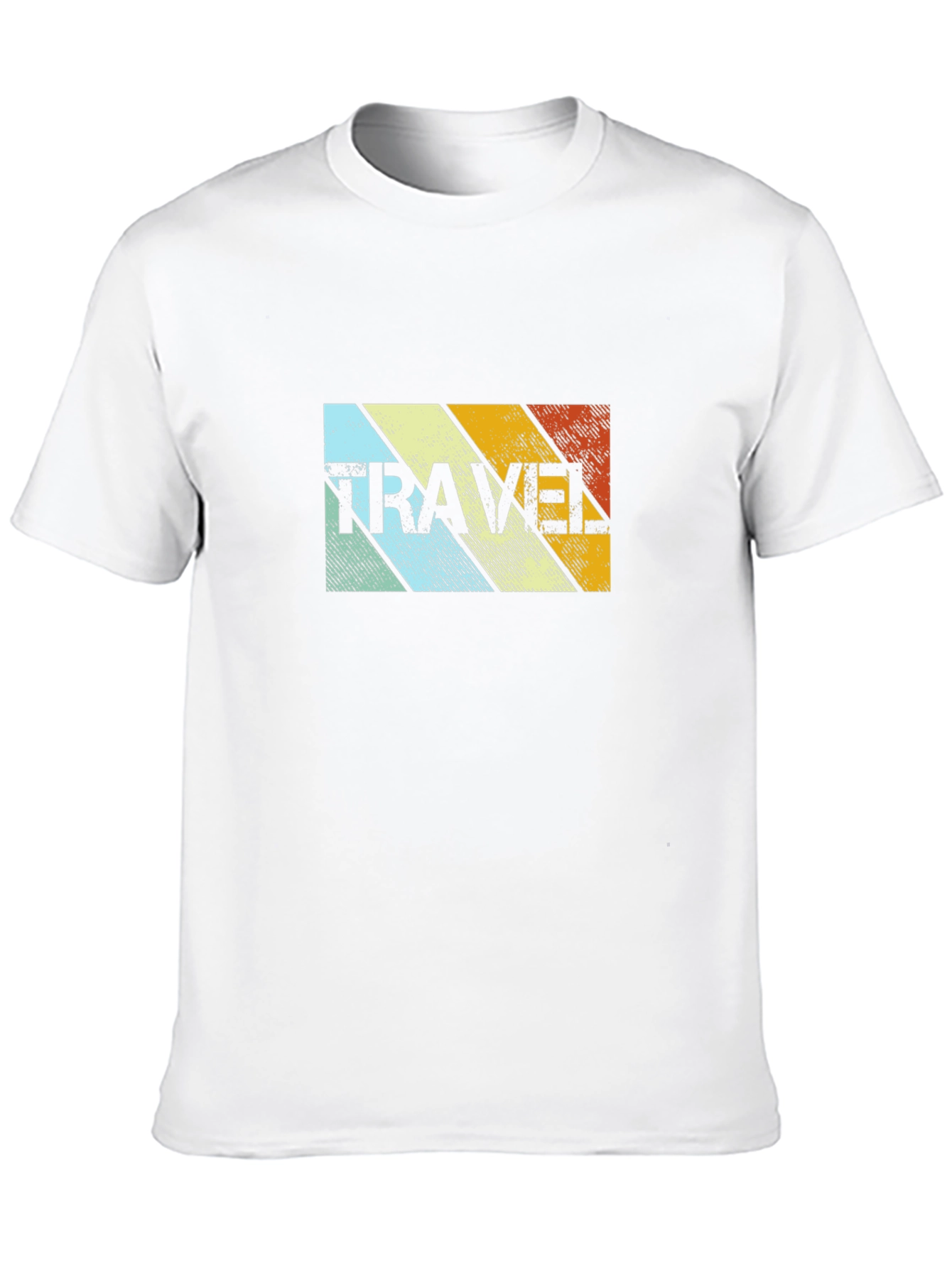 Retro Travel Graphic T-Shirt - Black