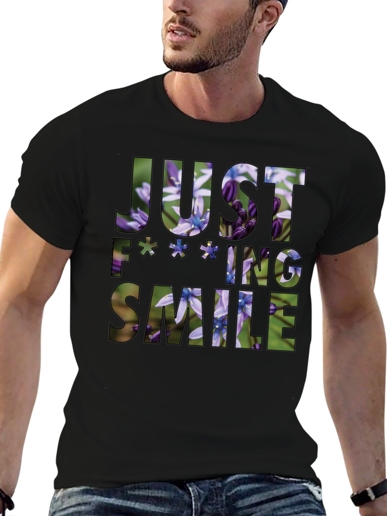 Just F**king Smile Graphic Tee