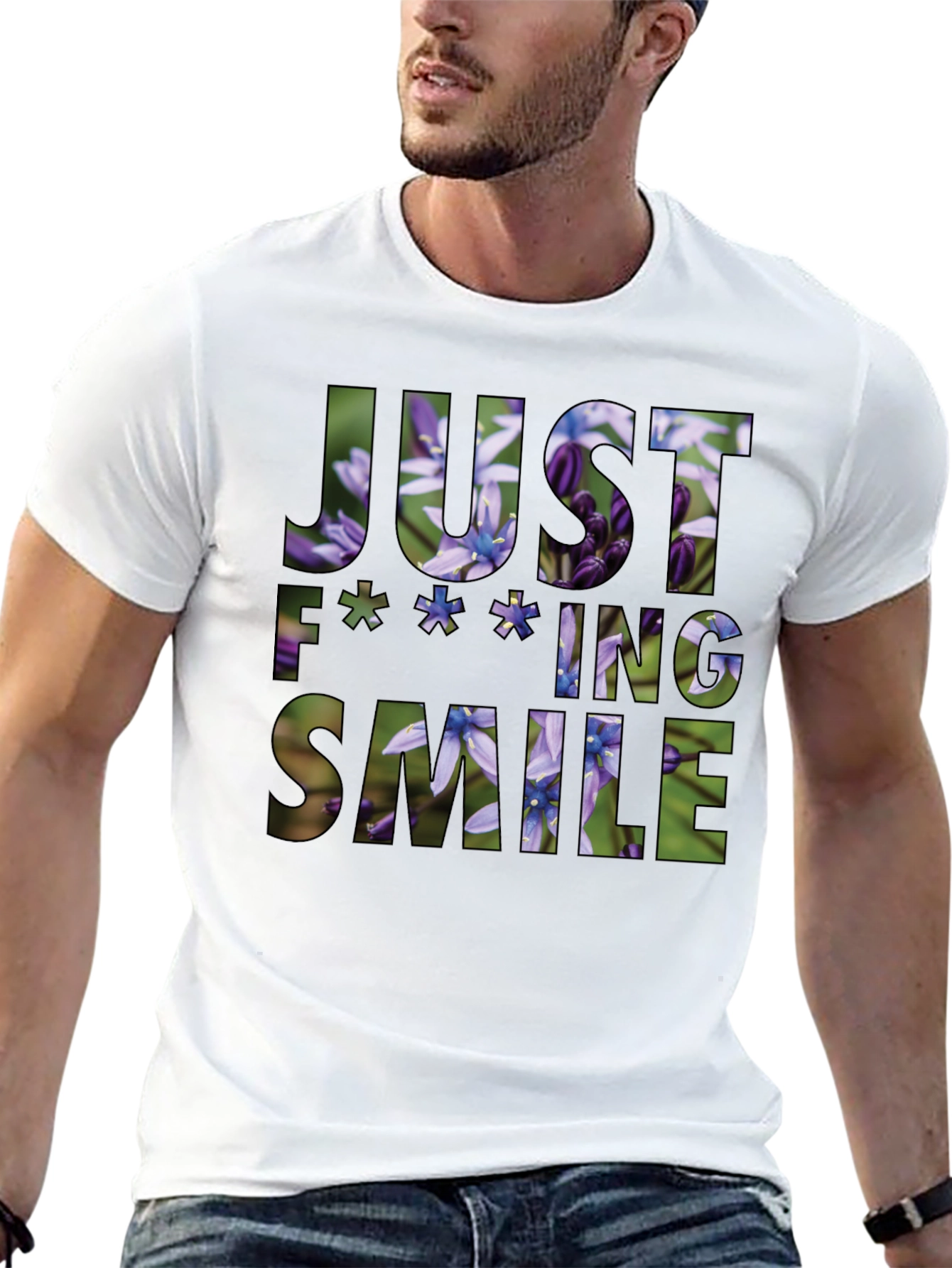 Just F**king Smile Graphic Tee
