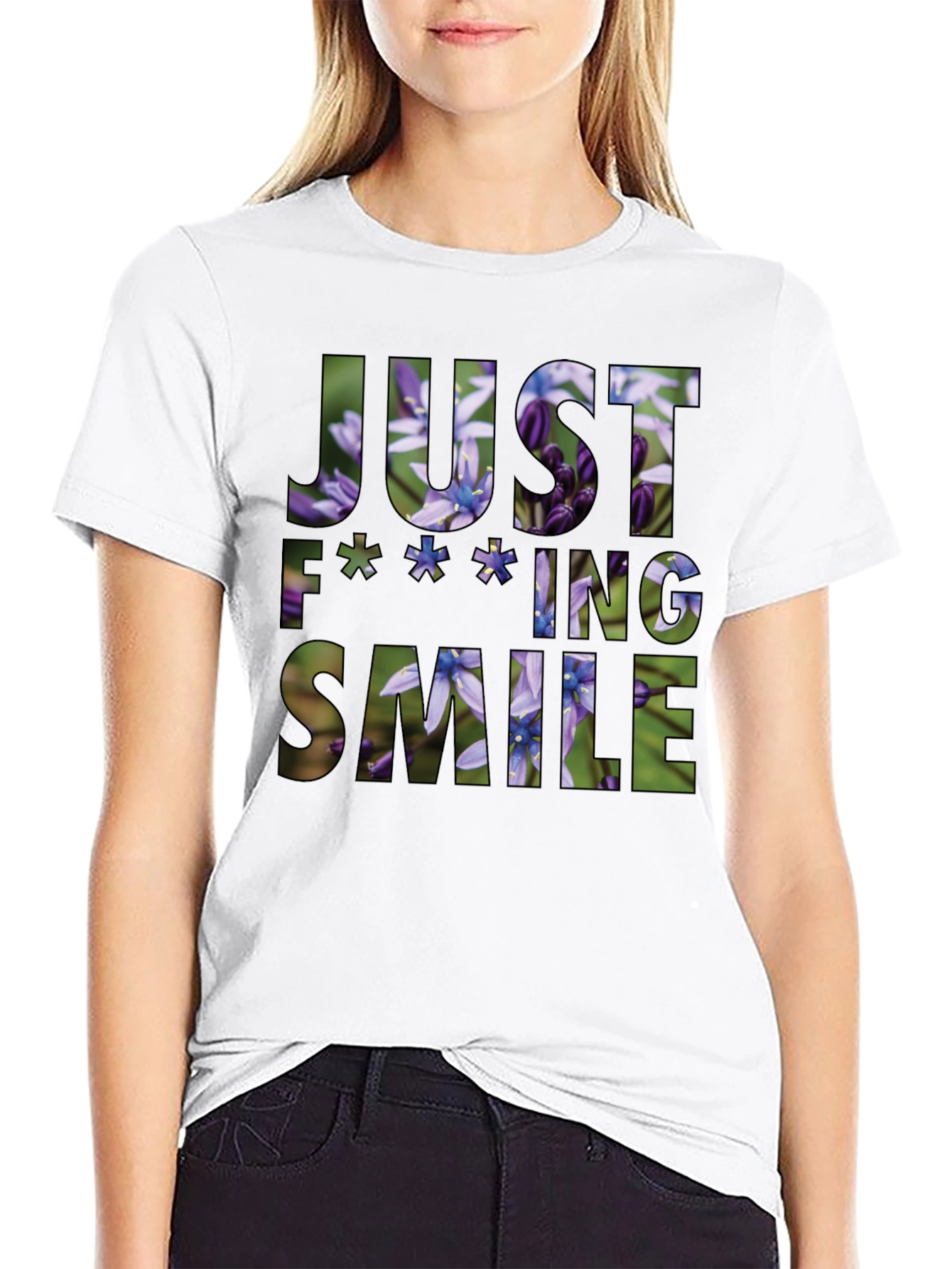 Just F**king Smile Graphic Tee