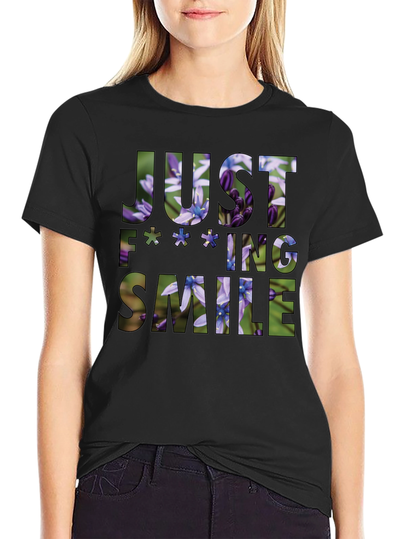 Just F**king Smile Graphic Tee