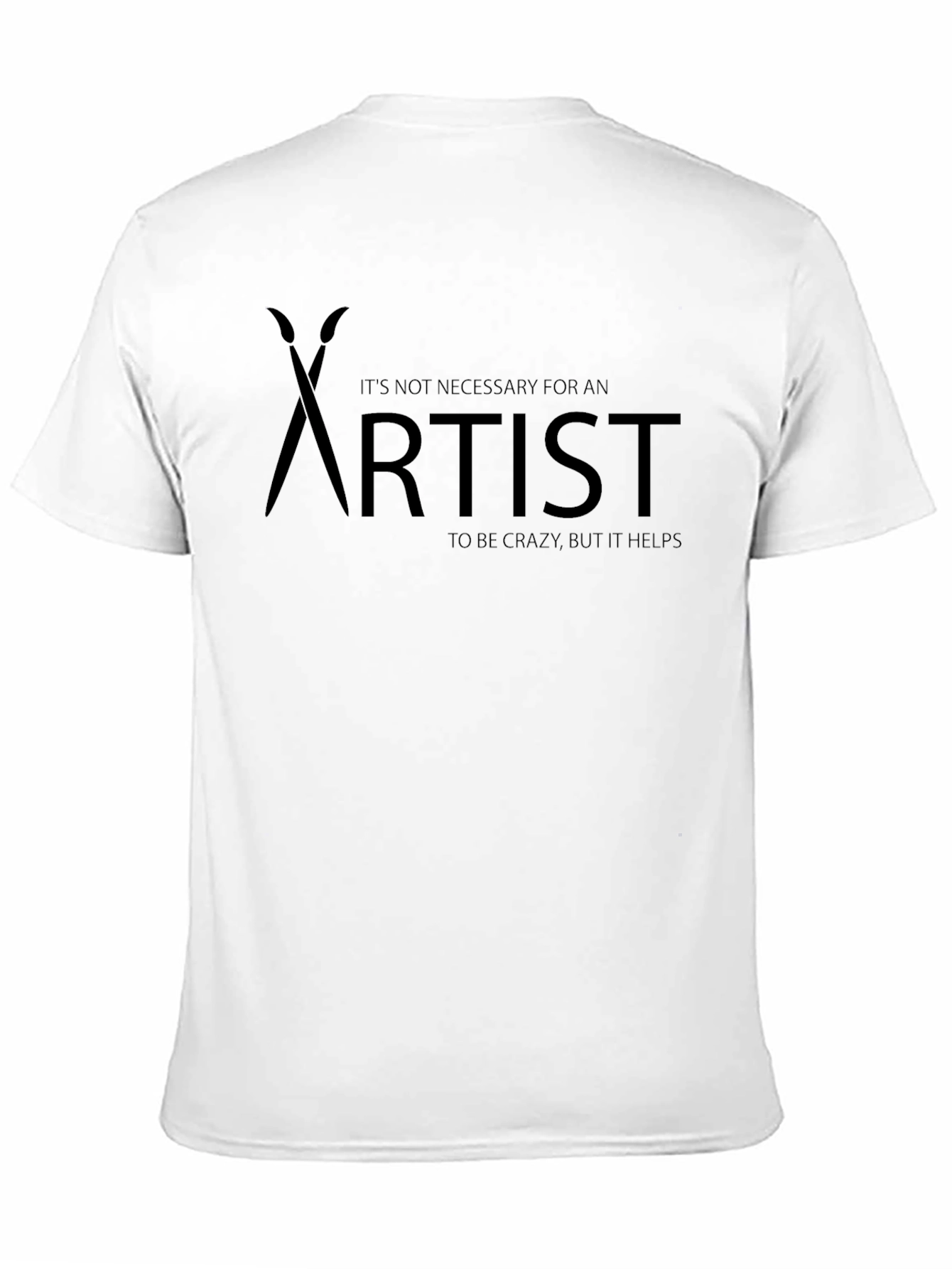 Crazy Artist Black T-Shirt