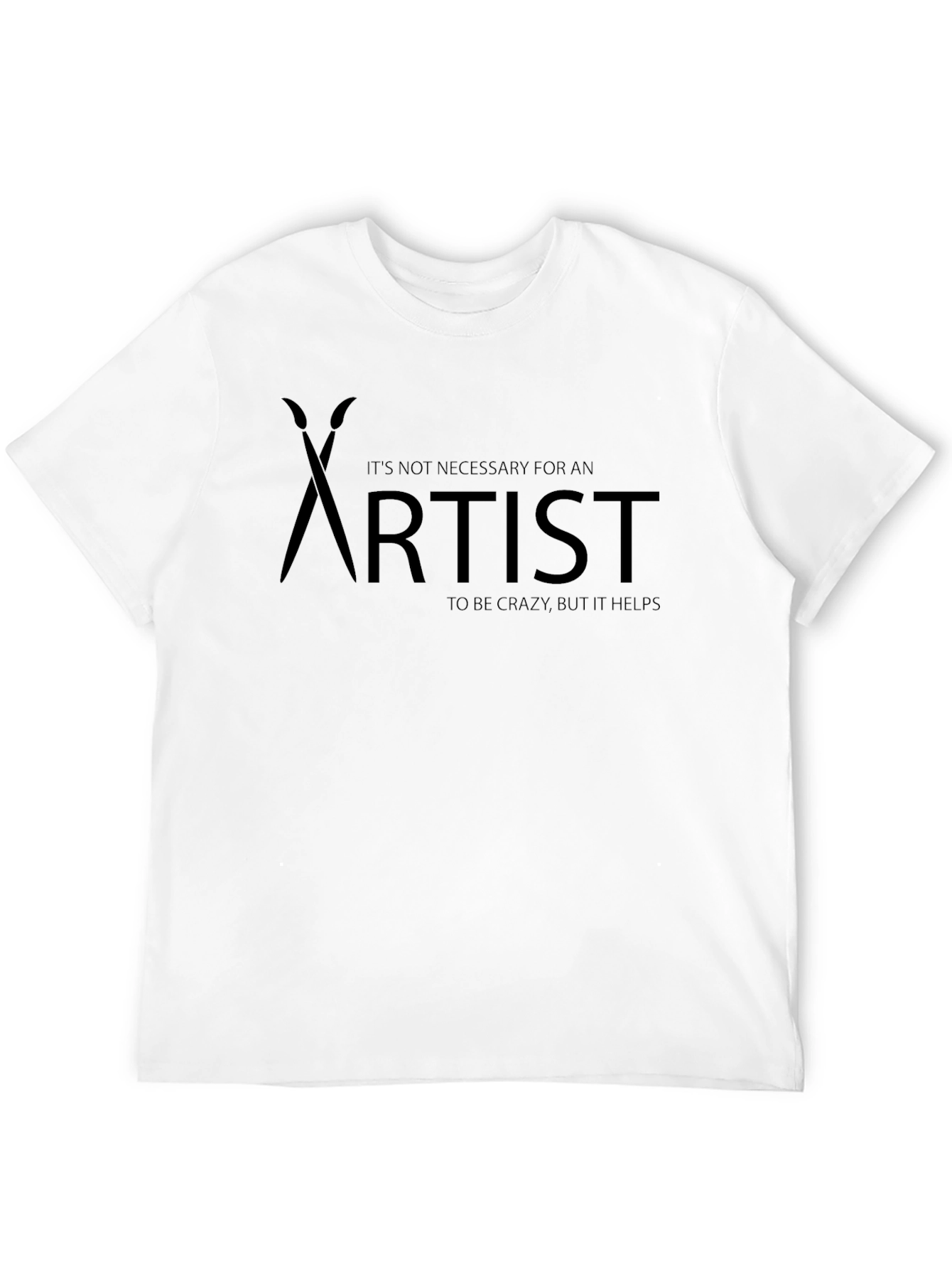 Crazy Artist Black T-Shirt
