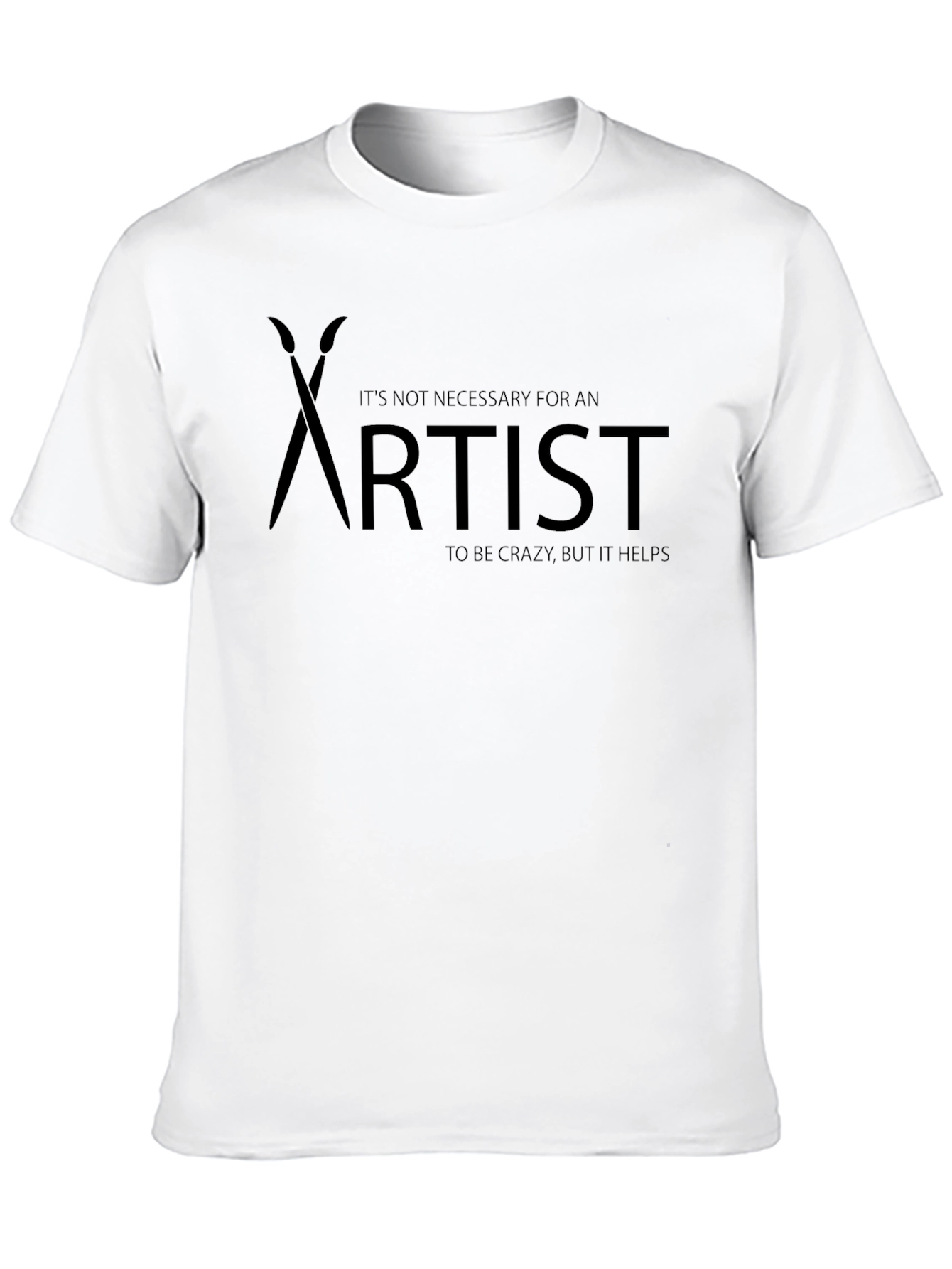 Crazy Artist Black T-Shirt