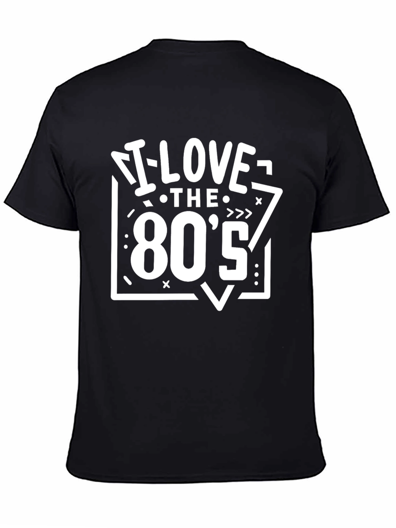 I Love the 80s Black Graphic Tee