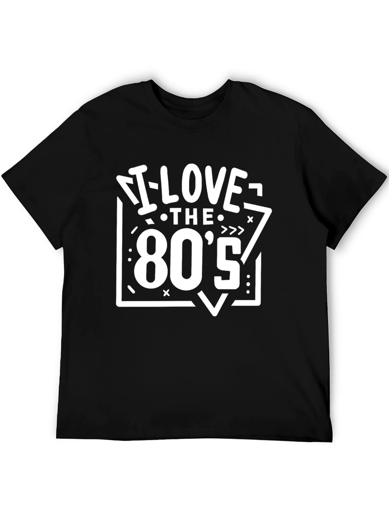 I Love the 80s Black Graphic Tee