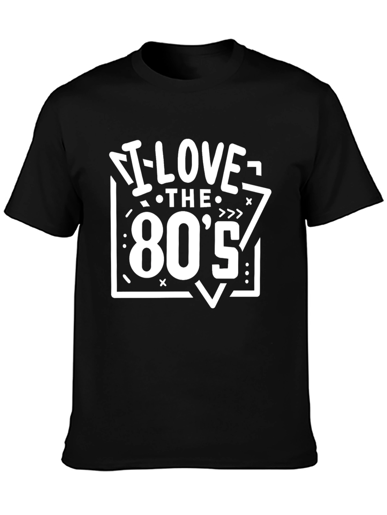I Love the 80s Black Graphic Tee