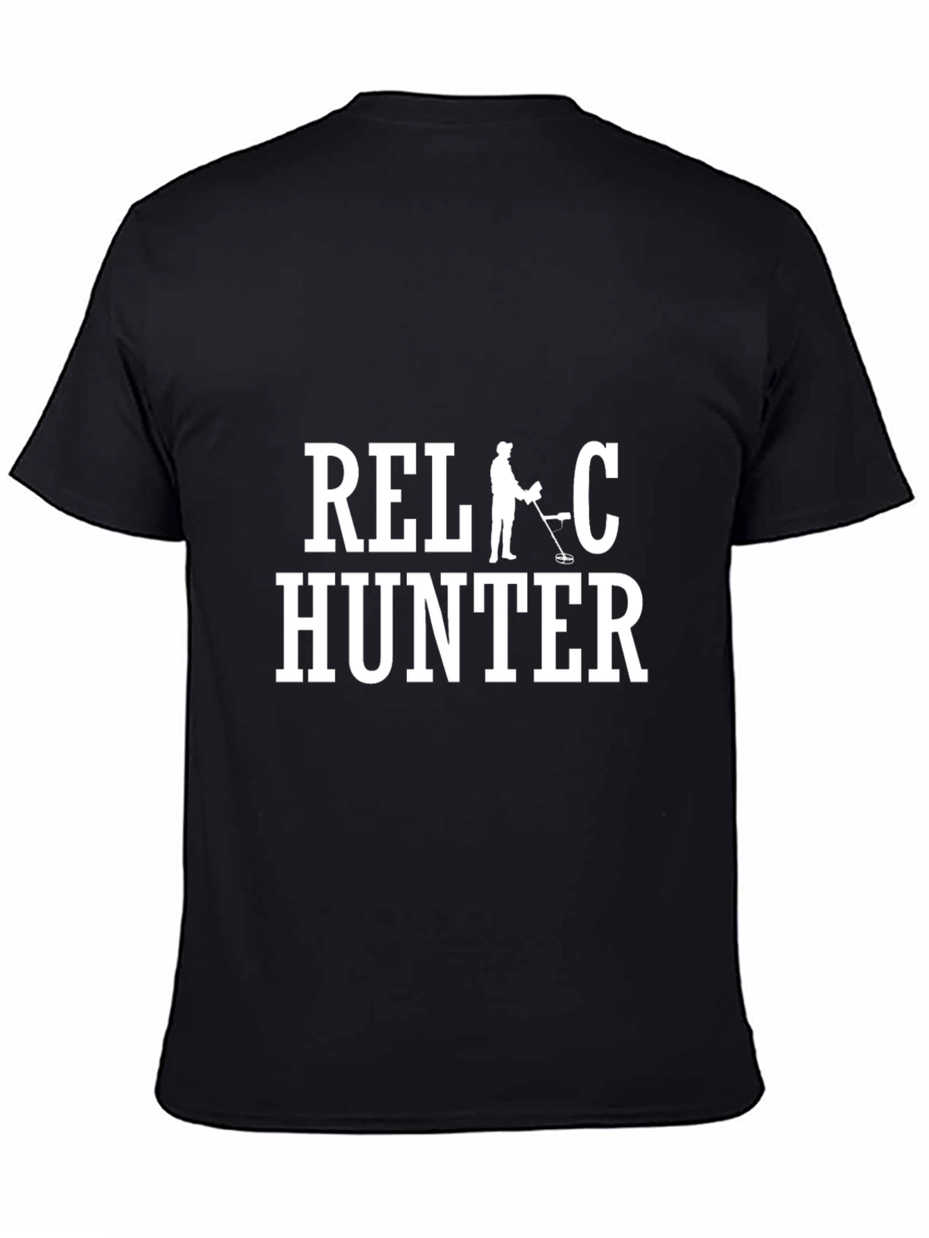 Relic Hunter Black Cotton Graphic T-Shirt