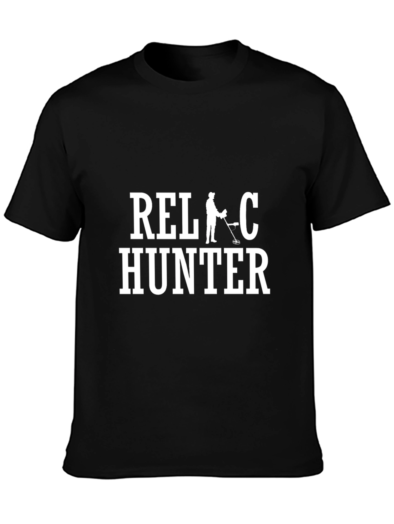 Relic Hunter Black Cotton Graphic T-Shirt