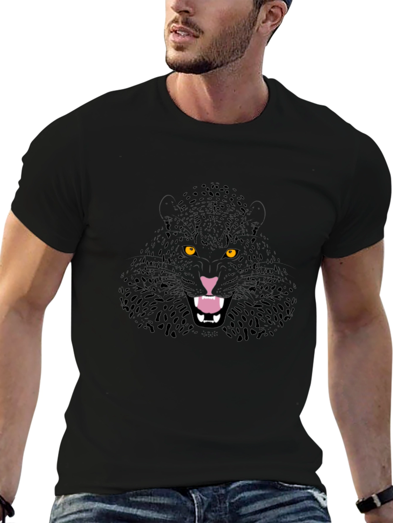 Black Panther Graphic Tee - Mens Casual T-Shirt