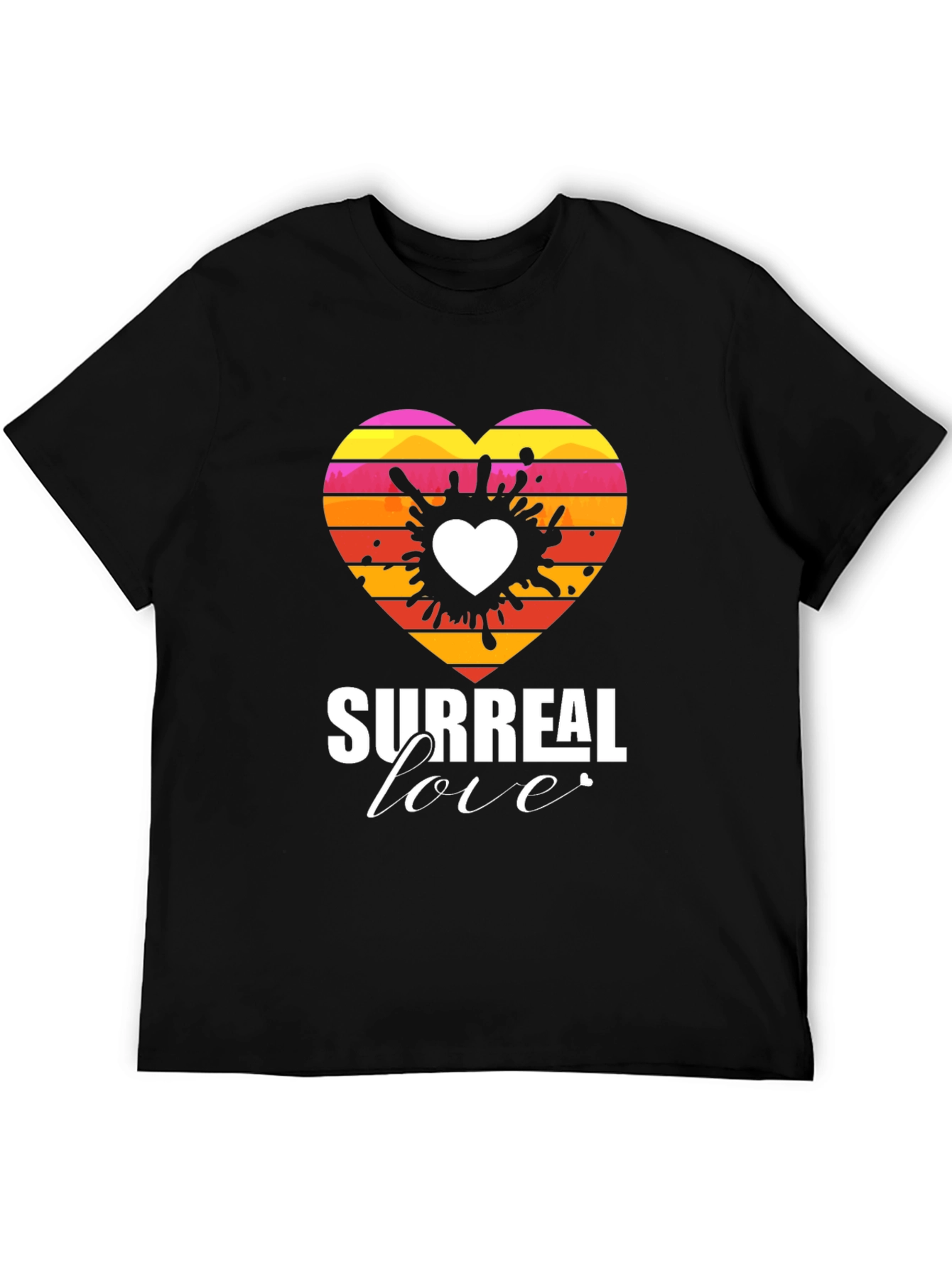 Surreal Love Heart Graphic Tee - Unique Design