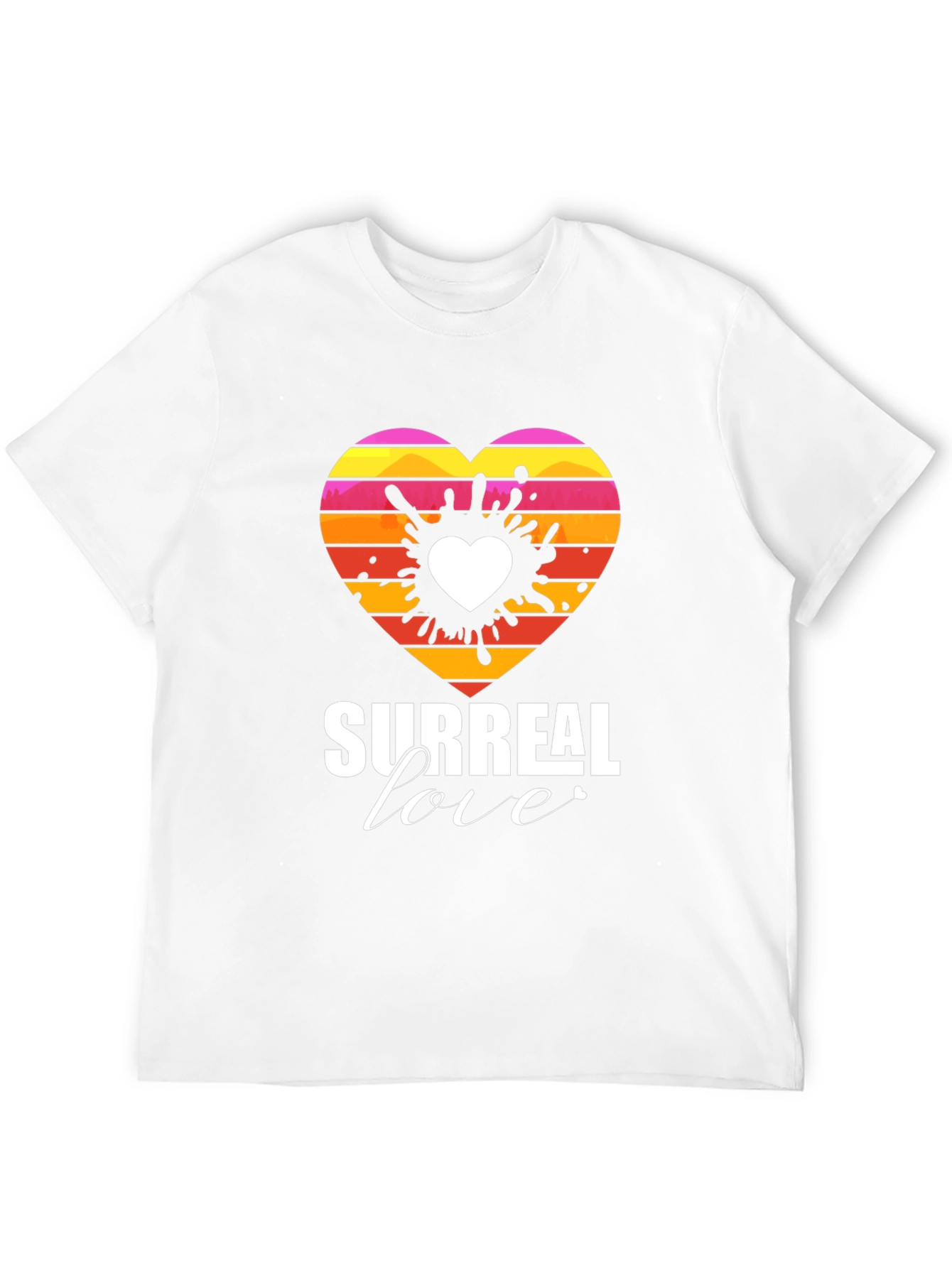 Surreal Love Heart Graphic Tee - Unique Design