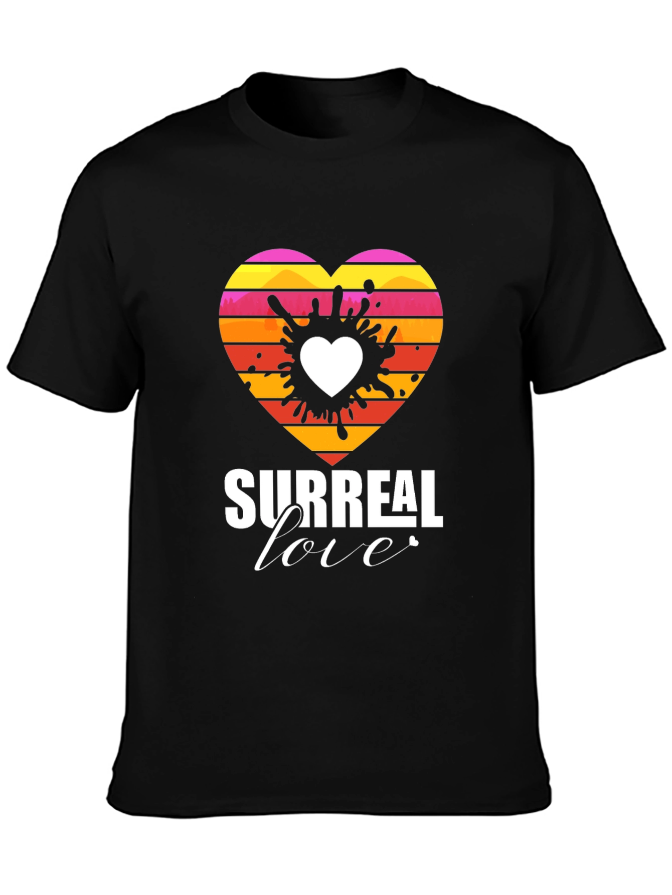 Surreal Love Heart Graphic Tee - Unique Design