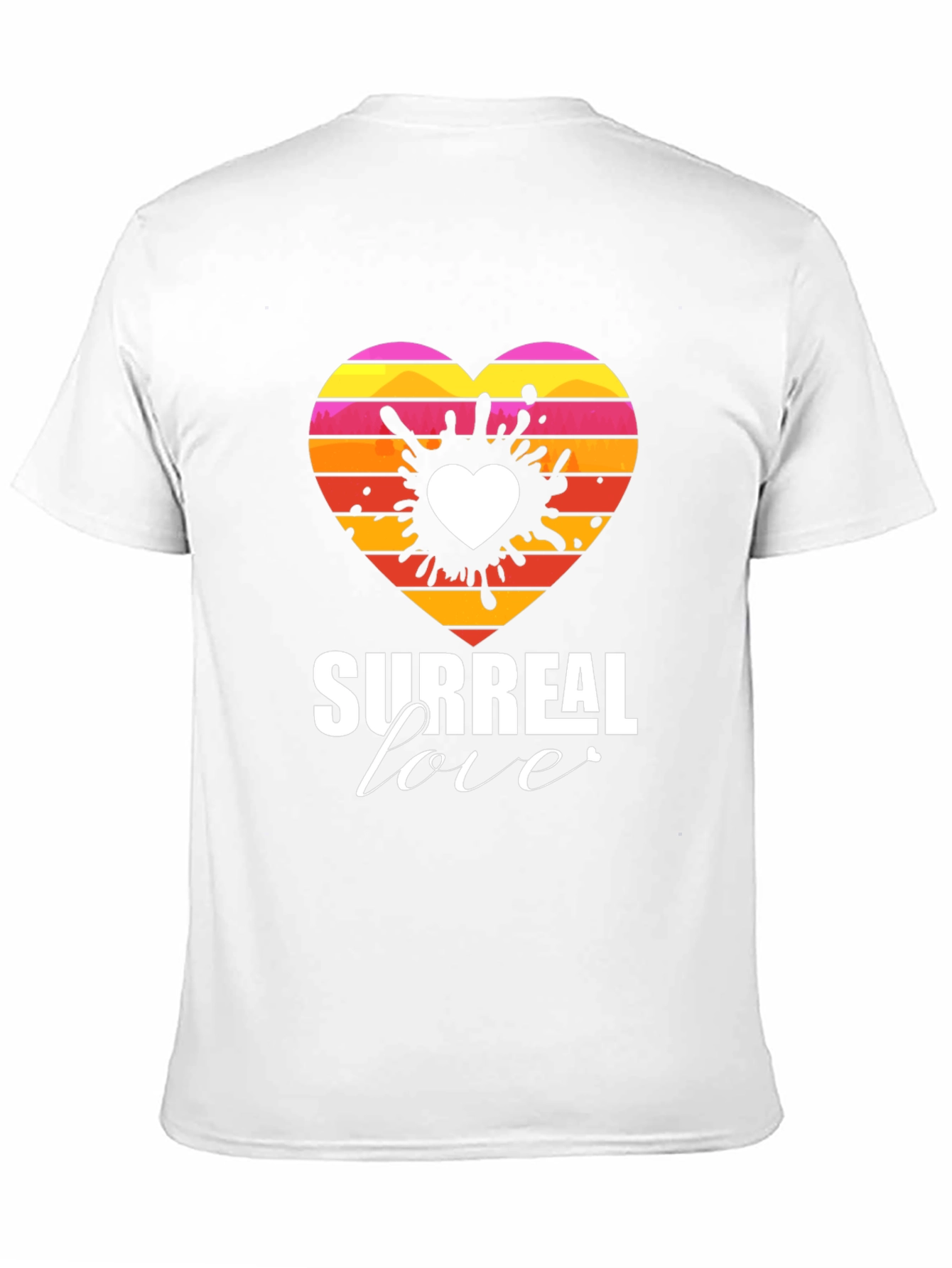 Surreal Love Heart Graphic Tee - Unique Design