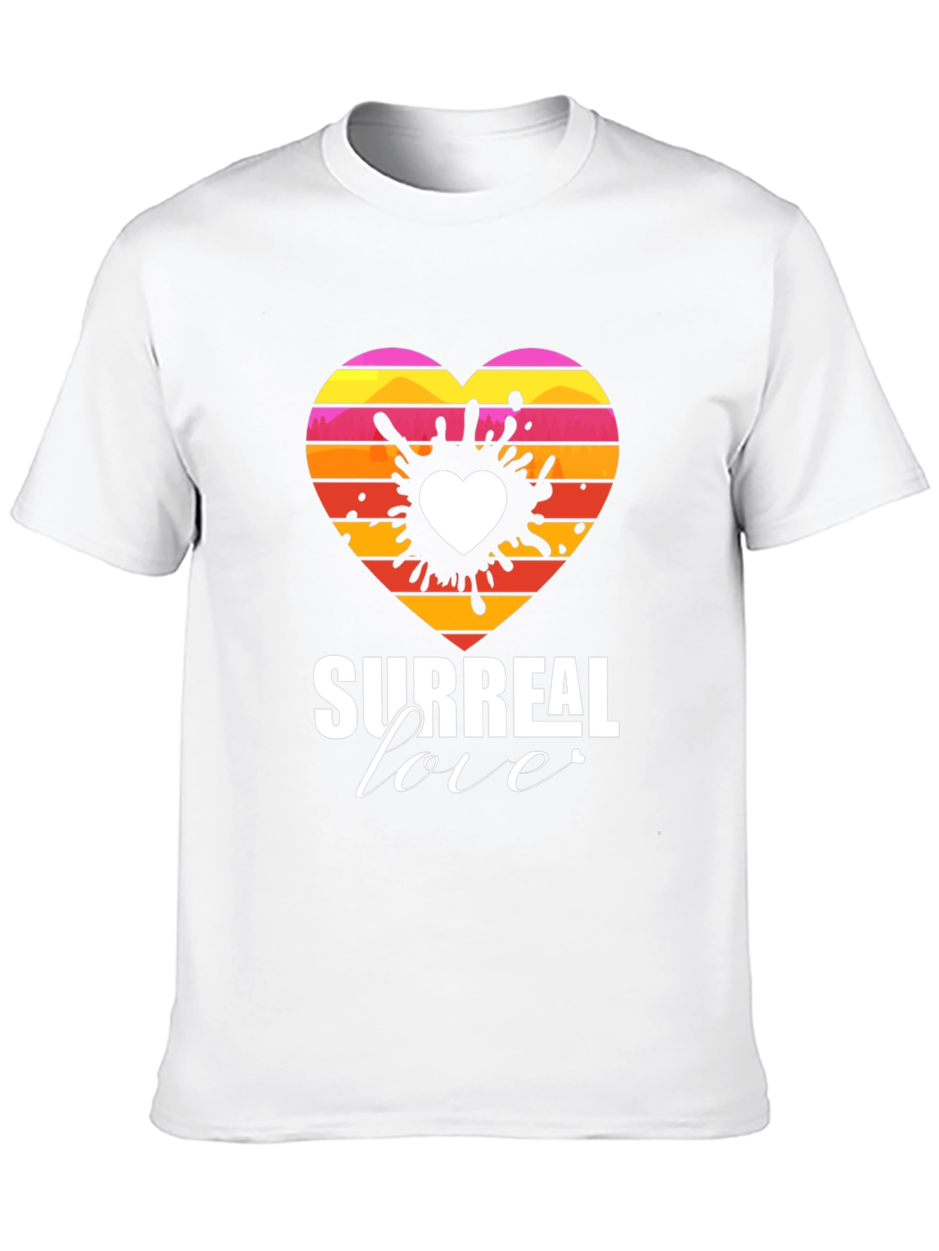 Surreal Love Heart Graphic Tee - Unique Design