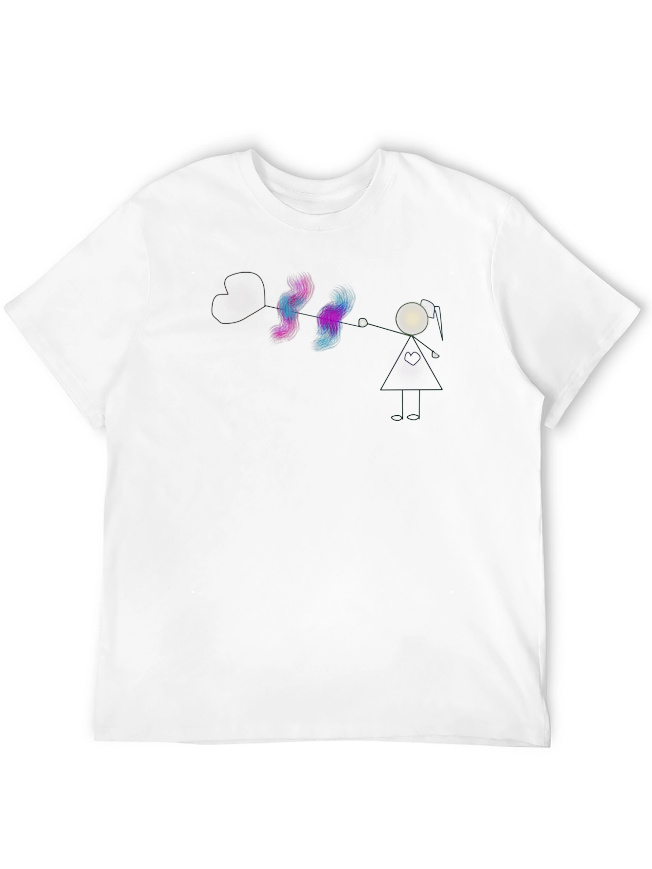 Abstract Galaxy Graphic Black T-Shirt