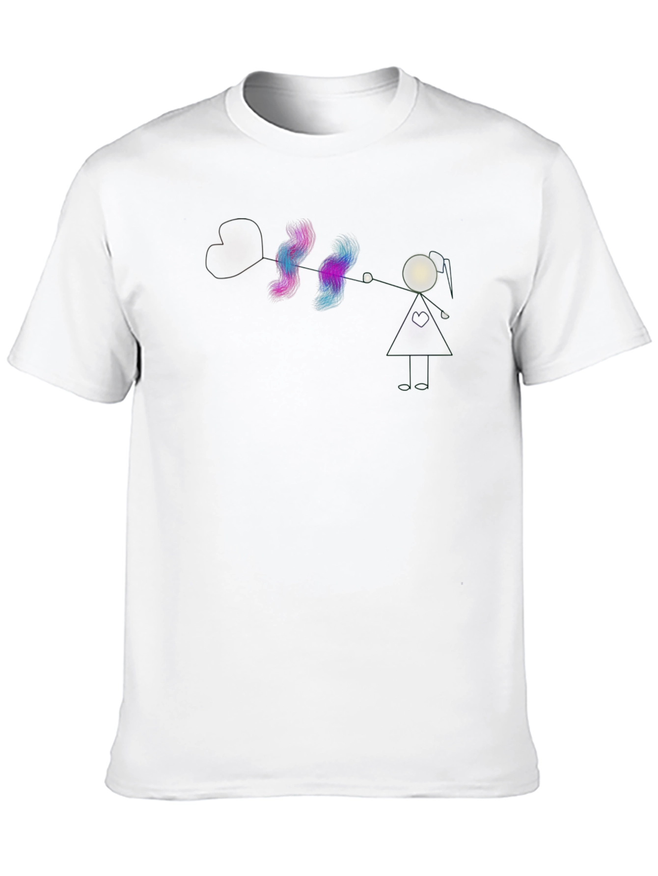 Abstract Galaxy Graphic Black T-Shirt