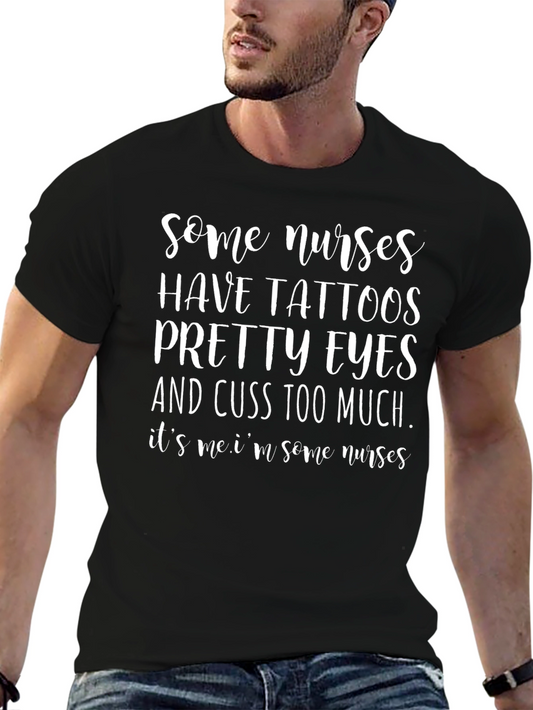 Tattooed Nurse Novelty T-Shirt