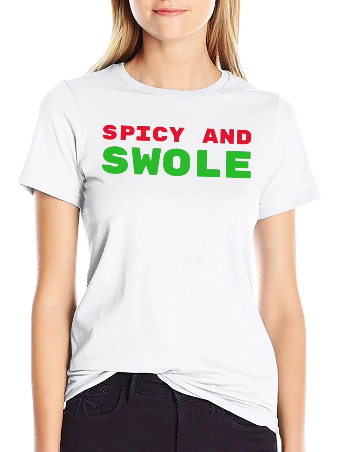 Spicy and Swole Black T-Shirt