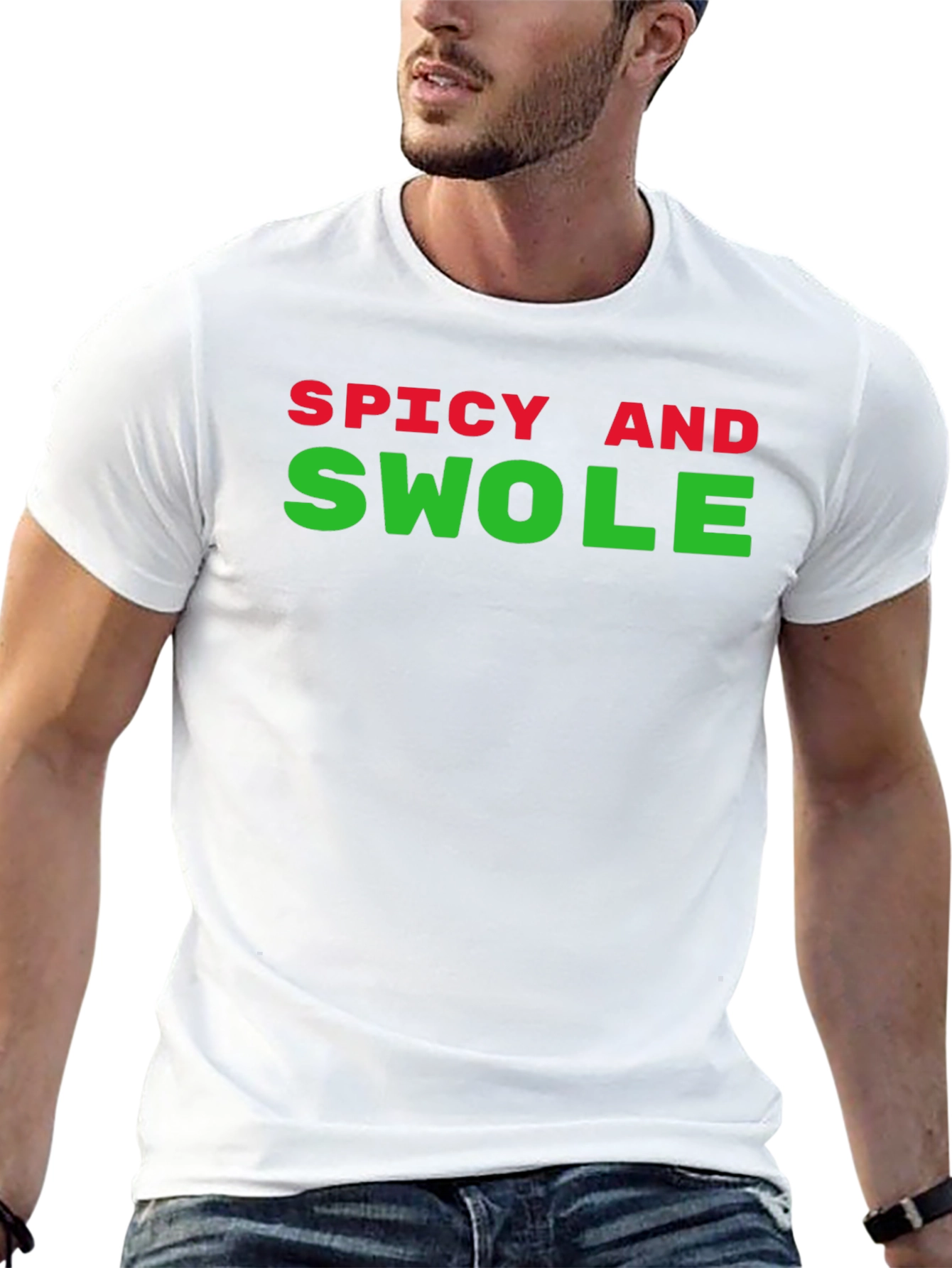 Spicy and Swole Black T-Shirt