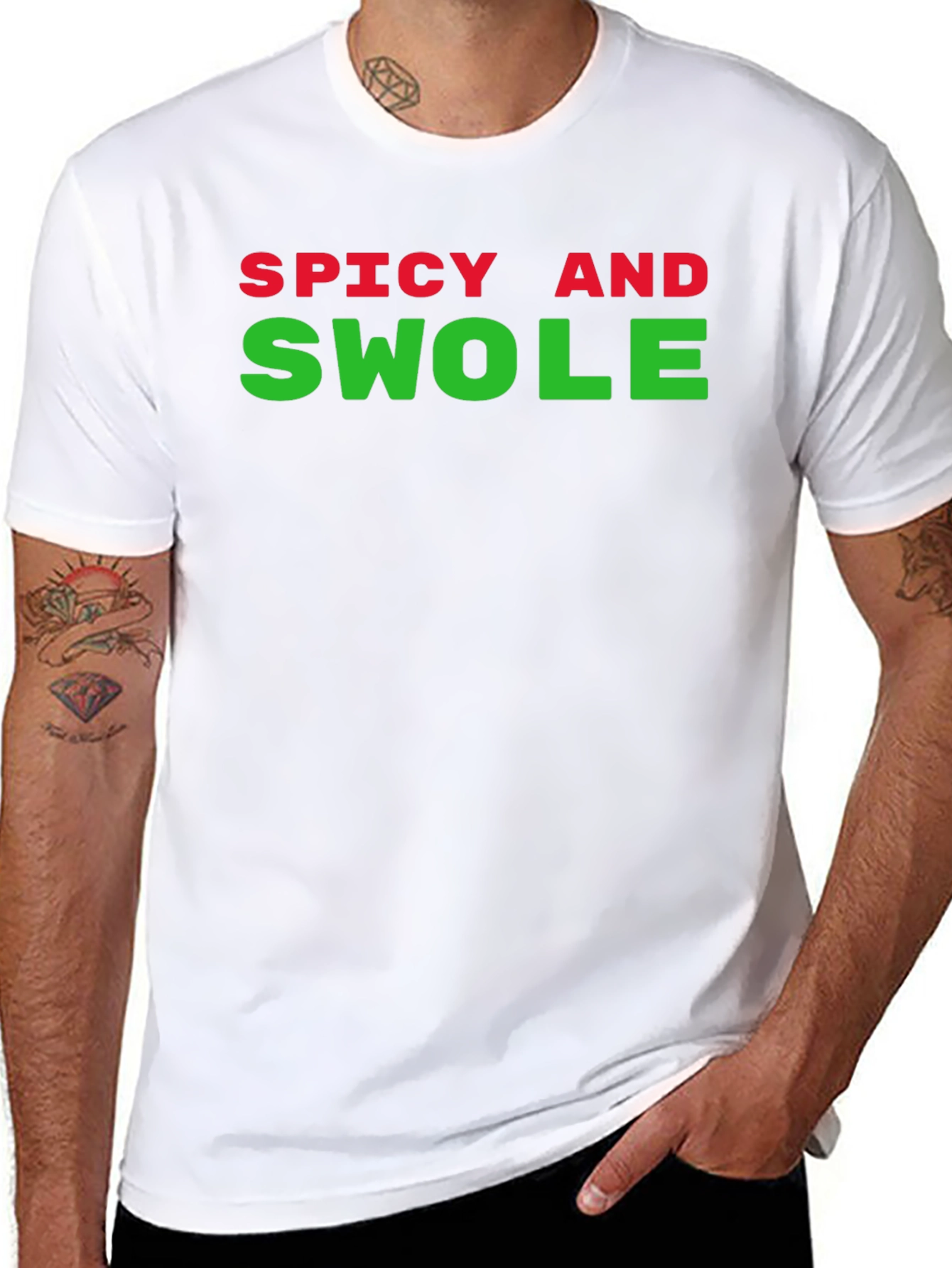 Spicy and Swole Black T-Shirt
