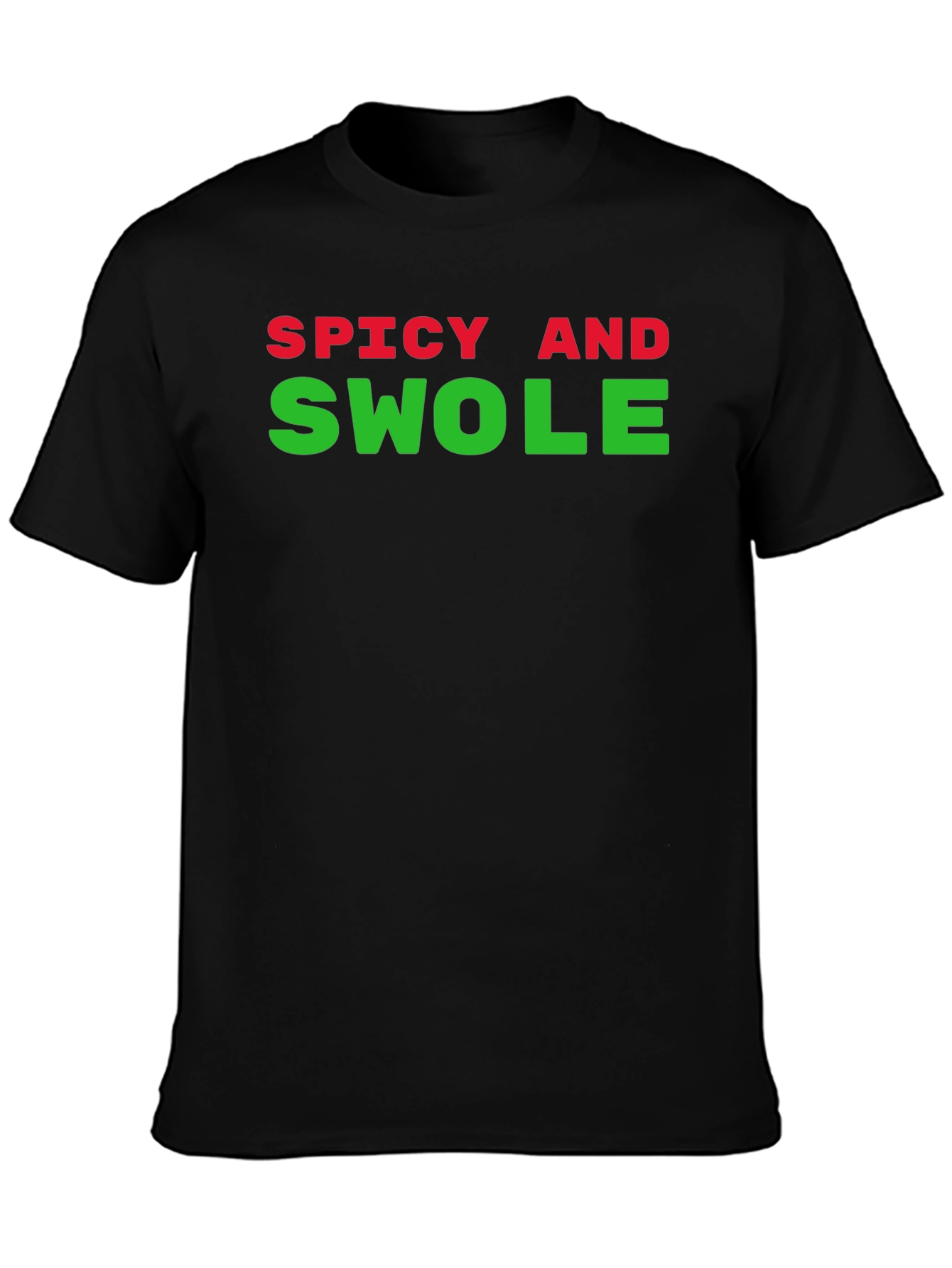 Spicy and Swole Black T-Shirt