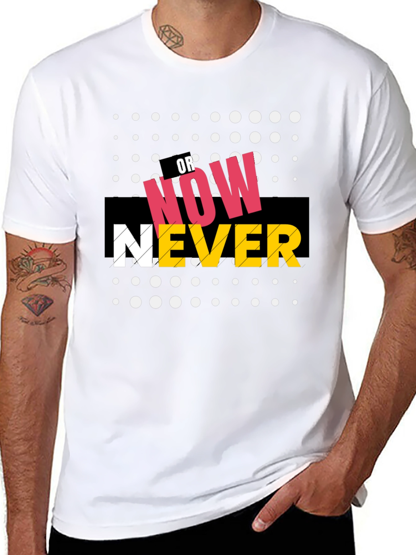 Now or Never Graphic Print T-Shirt