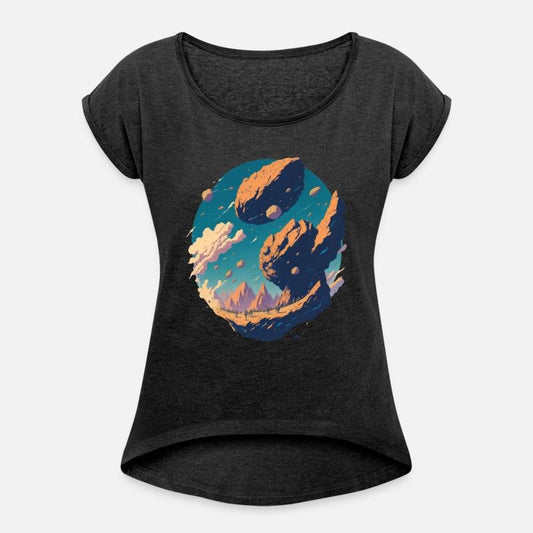 Sci-fi design of Lage comet hitting on earth