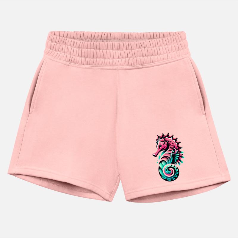 sea horse pink Swim water cute Holiday Kids Manga