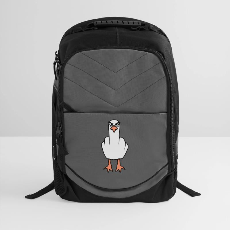 Seagull middle finger insult stinky finger cheeky