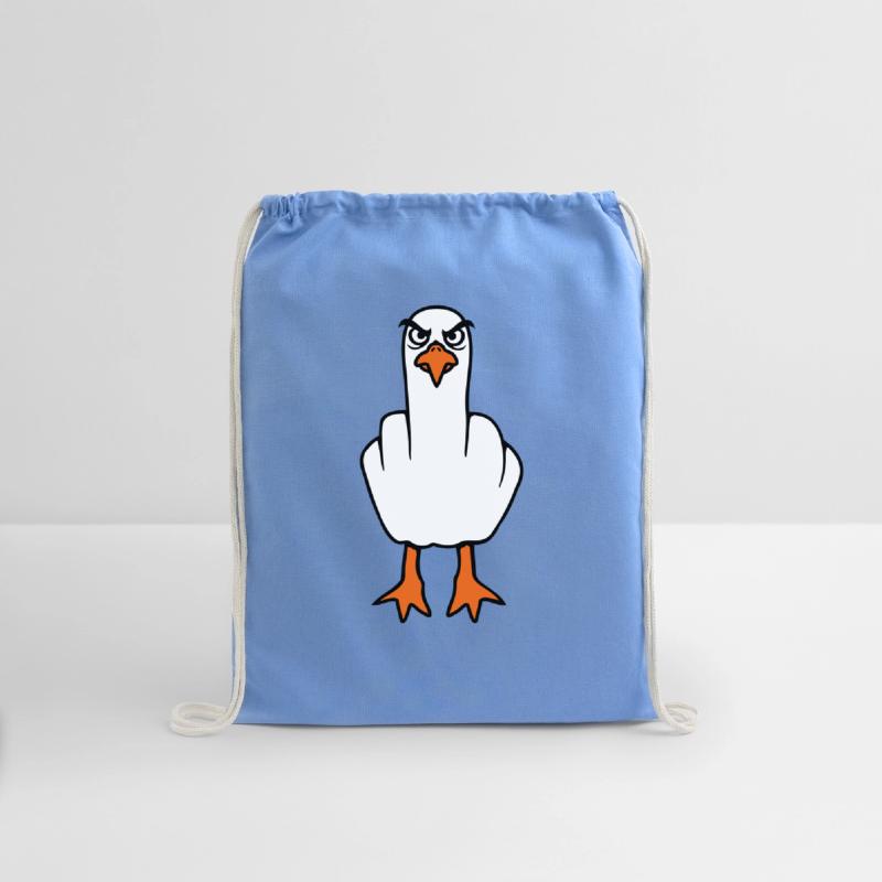 Seagull middle finger insult stinky finger cheeky