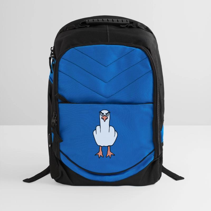 Seagull middle finger insult stinky finger cheeky