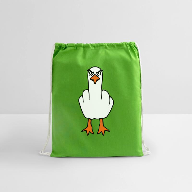 Seagull middle finger insult stinky finger cheeky