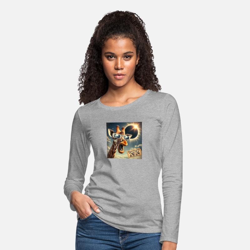 Selfie Giraffe Solar Eclipse