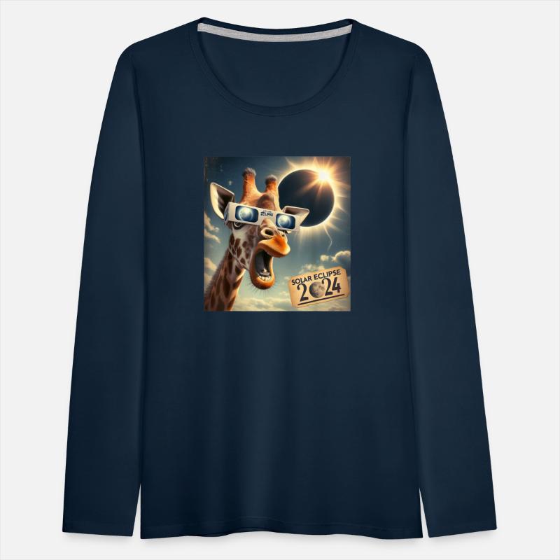 Selfie Giraffe Solar Eclipse