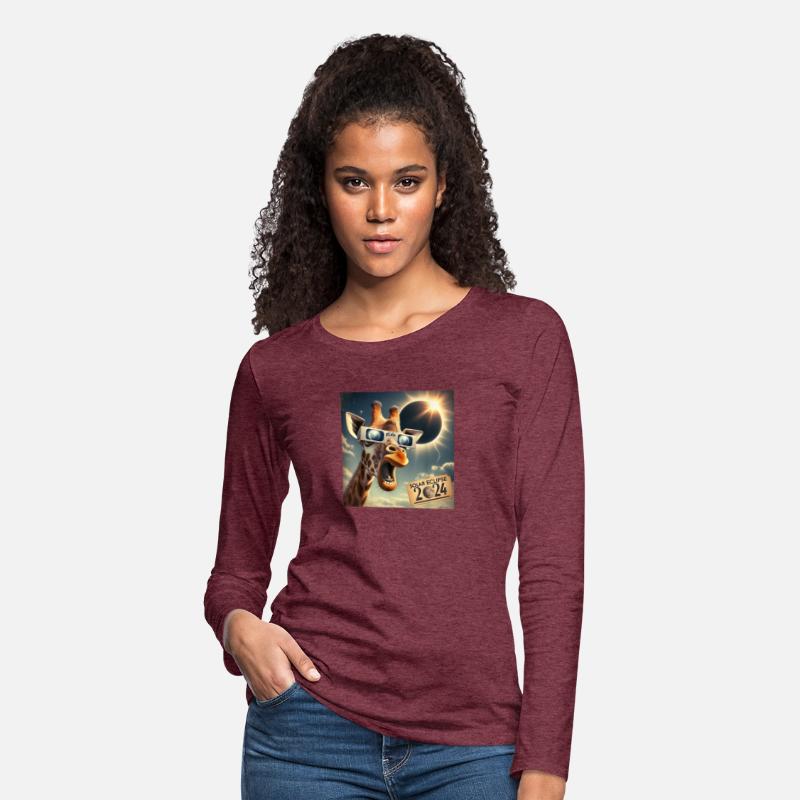 Selfie Giraffe Solar Eclipse