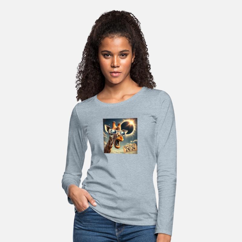 Selfie Giraffe Solar Eclipse