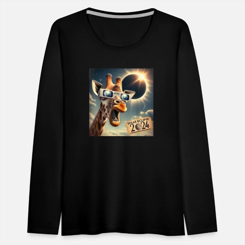 Selfie Giraffe Solar Eclipse