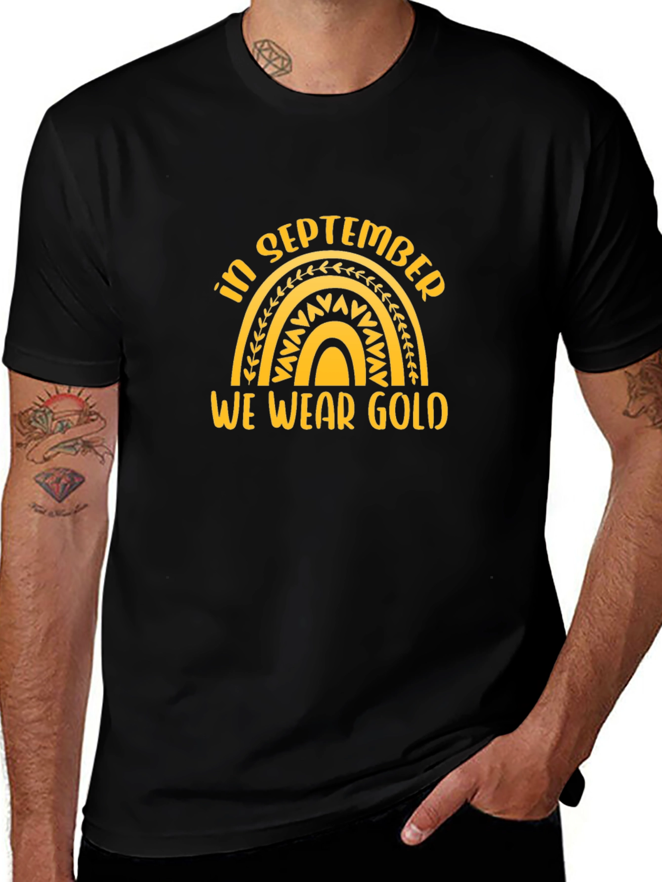 In September We Wear Gold Awareness T-Shirt