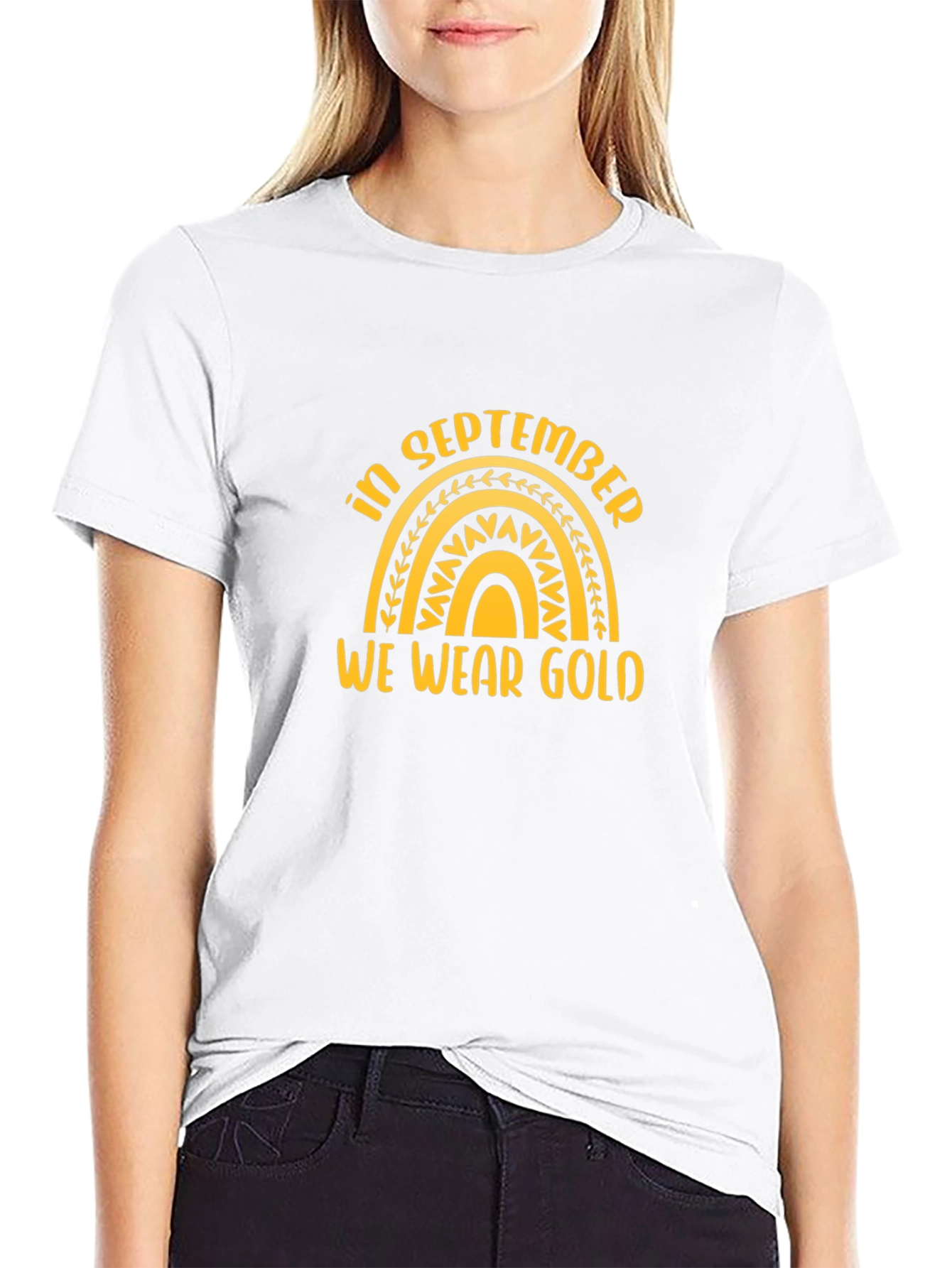 In September We Wear Gold Awareness T-Shirt