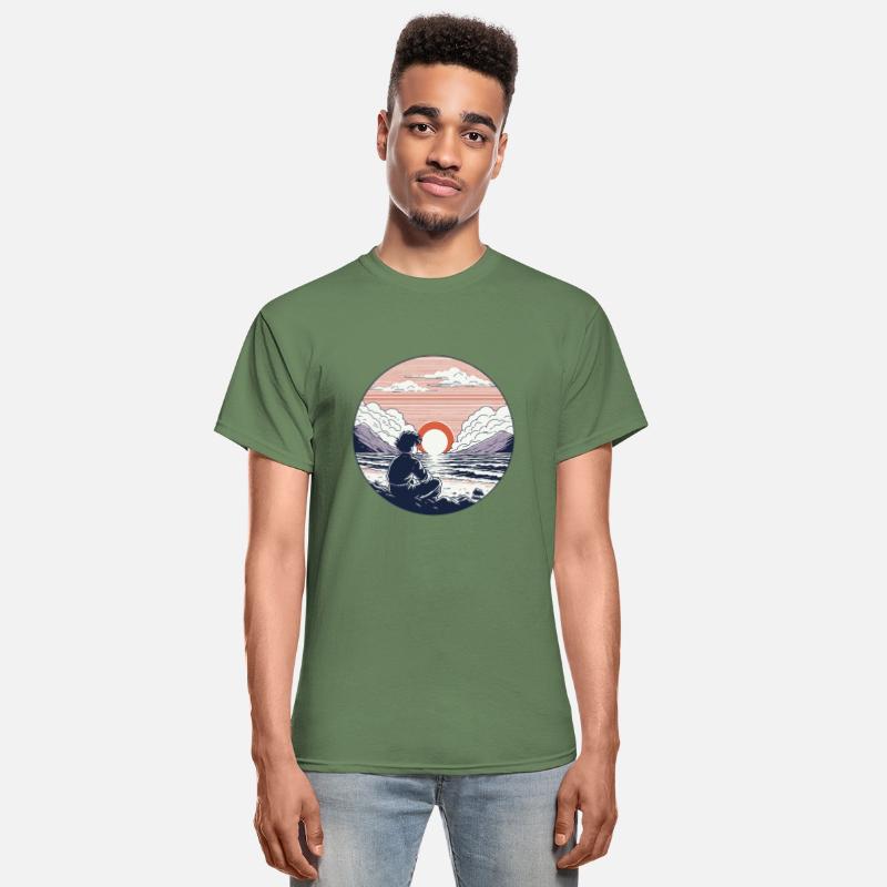 Serene Sunset Reflection, sunset