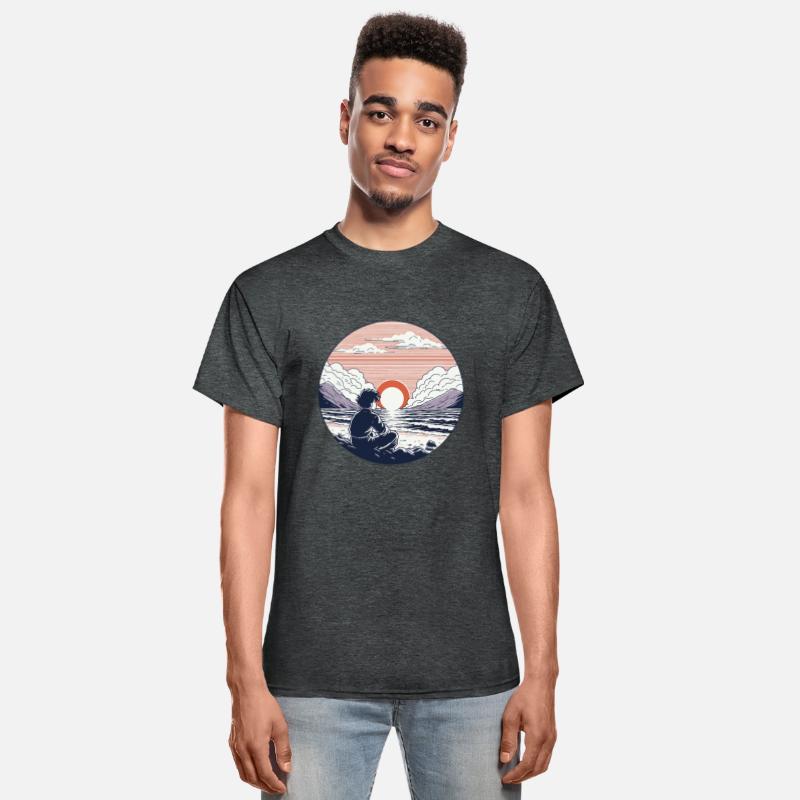 Serene Sunset Reflection, sunset