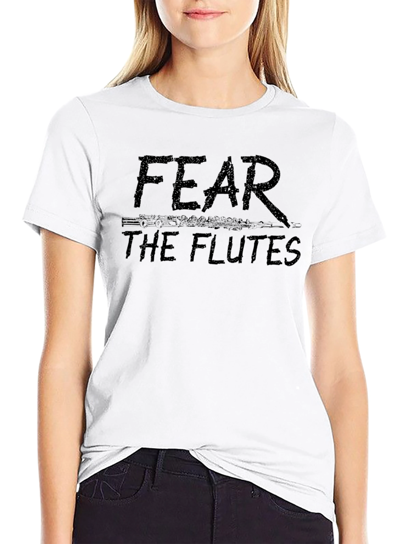 Fear The Flutes Black T-Shirt