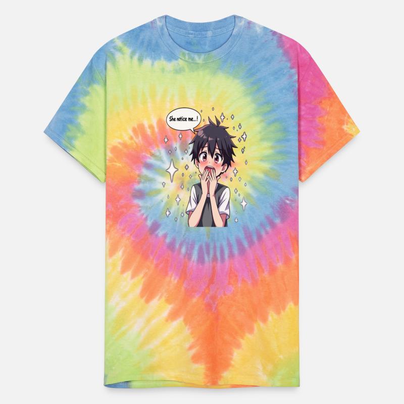 Shy anime boy from girl