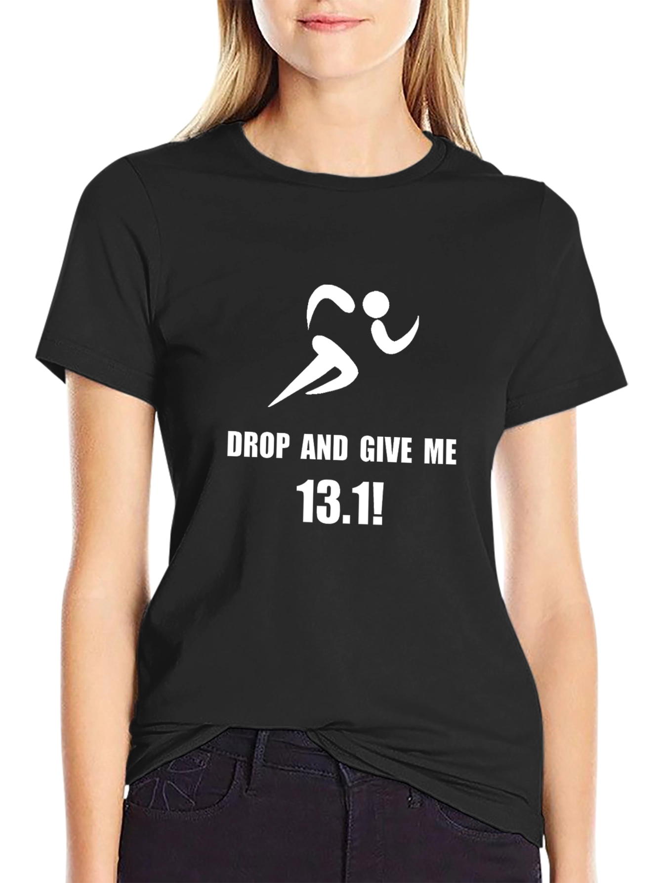 Drop and Give Me 13.1! Mens Running T-shirt